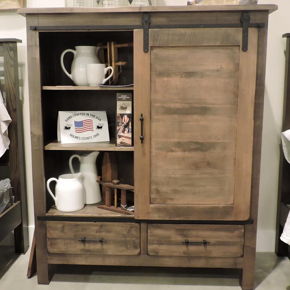 Tall dresser with cheap sliding door